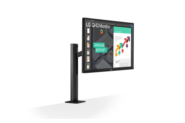 LG推出具有75Hz刷新率的27英寸QHD“ Ergo”显示器，价格为450美元