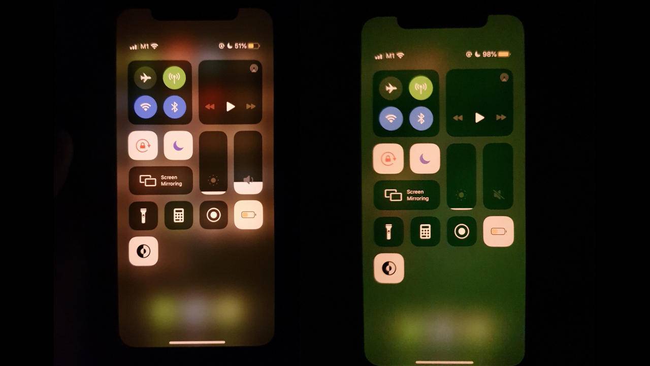iPhone 11机型解锁后短暂出现绿色